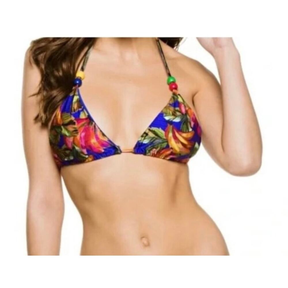 Farm Rio Bananamix Beaded Bikini top size S